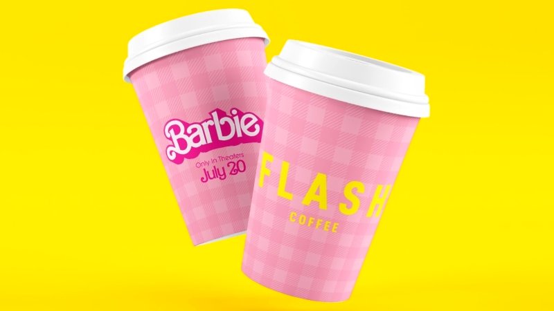 Flash Coffee HK paints the city pink with new Barbie brand collab