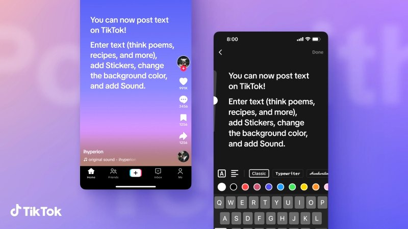 TikTok launches new text based format